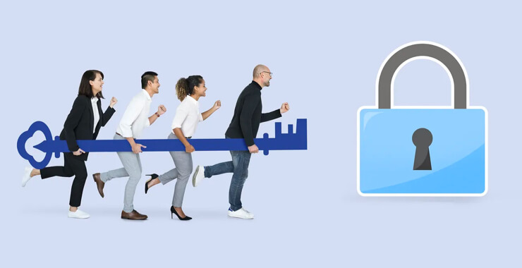 How are permissions managed in VMware server?